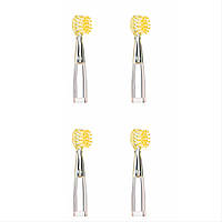 Насадки для дитячої зубної щітки Medica+ KidsBrush 2.0 Yellow (4 шт) для оптимального догляду