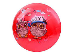 Мяч дитячий розмір 9 вага 63г червоний арт.MS 3997 ТМ METR