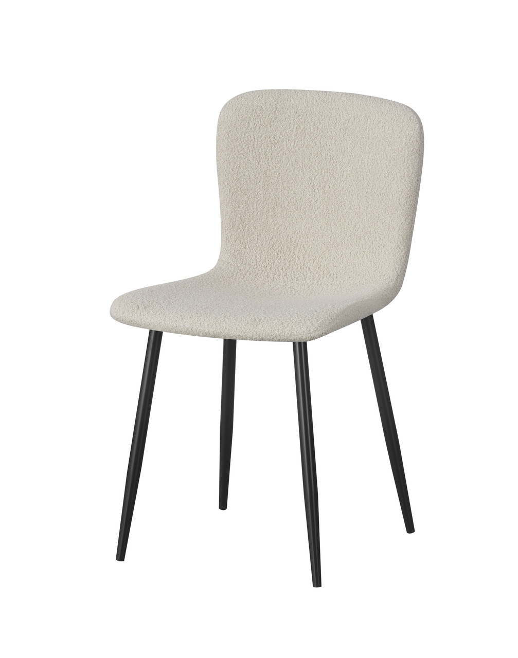 Стілець обідній Юкі тканина букле (чорний/бежевий), фото 1