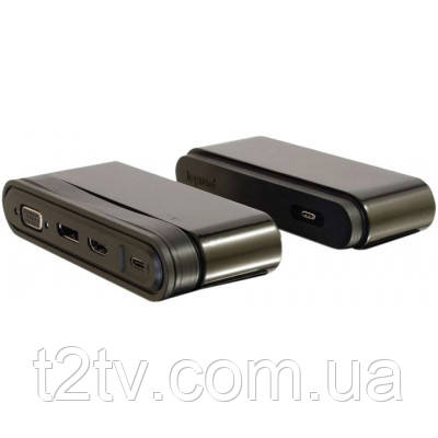 Порт-реплікатор C2G Docking Station USB-C на HDMI, DP, VGA, USB, Power Delivery (CG82392)
