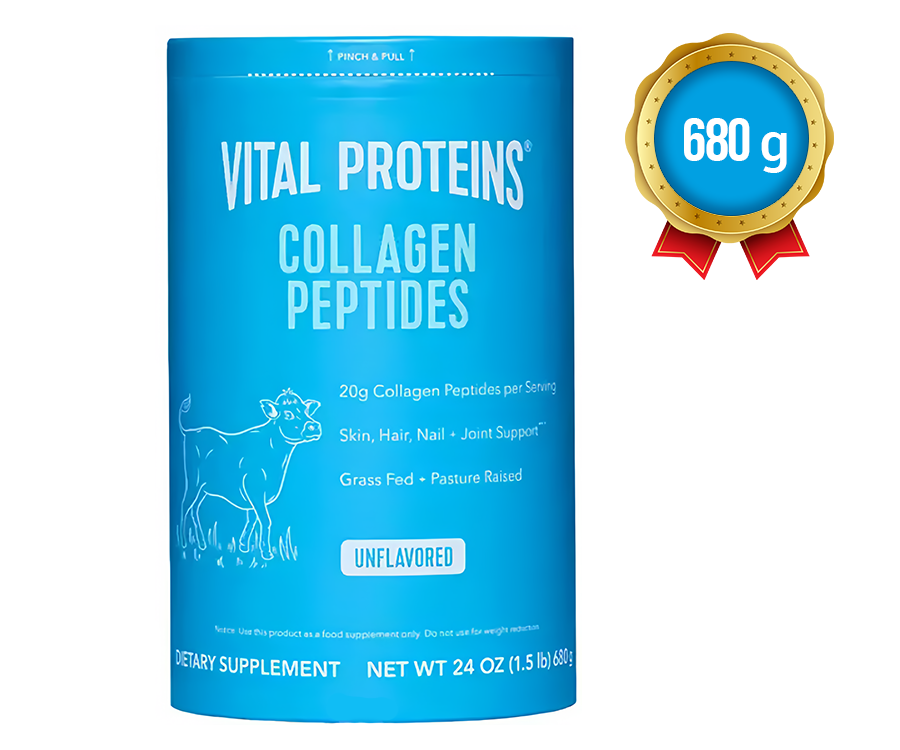 Vital Proteins Collagen Peptides 680 г Пептиди колагену для шкіри волосся нігтів суглобів без смакових добавок, фото 1