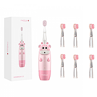 Дитяча зубна щітка Medica+ KidsBrush 2.0 Pink + Насадки (6 шт.)