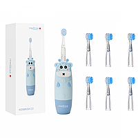 Дитяча зубна щітка Medica+ KidsBrush 2.0 Blue + Насадки (6 шт.)