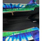 Сумка-шоппер рожевого кольору з принтом у стилі “поп-арт” 1036, фото 4