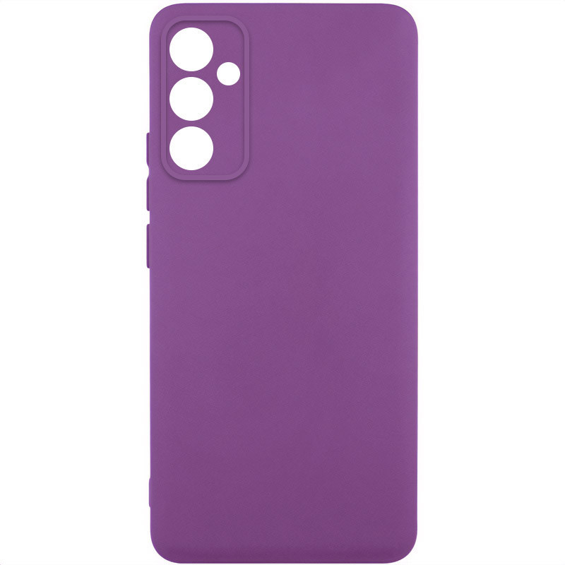 Чохол GETMAN Liquid Silk Full Camera для Samsung Galaxy A36 5G | TPU + Мікрофібра Фіолетовий / Grape