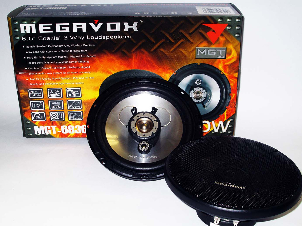 MEGAVOX MGT-6836 (300W) трьохсмугові