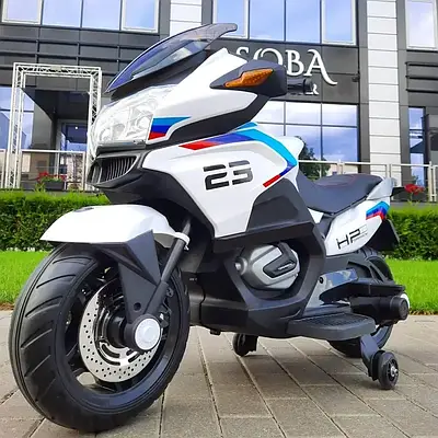 Дитячий електромотоцикл з MP3 Мотоцикл BMW на акумуляторі Електробайк дитячий Bambi Байк для дітей від 3 років