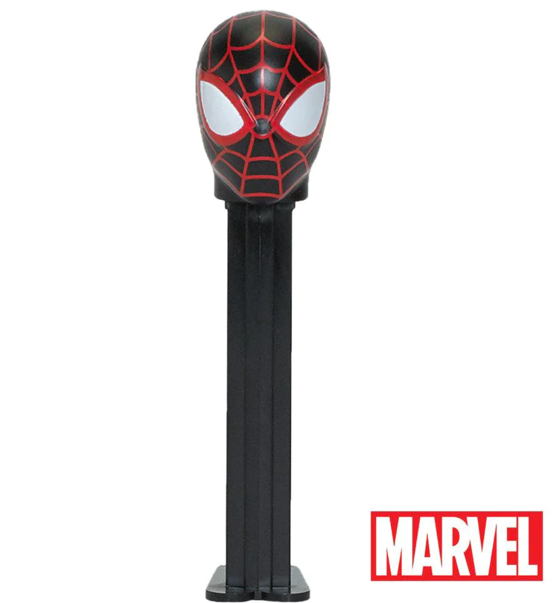 Диспенсер з цукерками Pez Marvel Collection Людина-павук чорний 17г