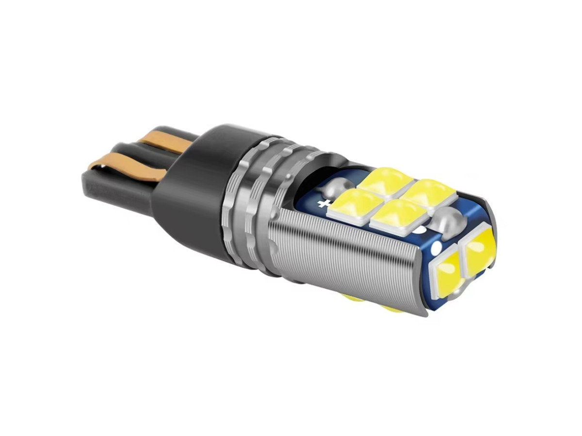 Світлодіодна лампа T10 W2,1x9,5d 10 SMD 3030 CREE 12-24V WHITE