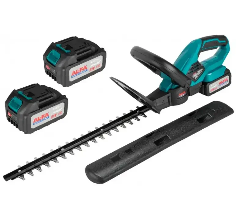 Акумуляторний кущоріз ALFA ALCHT21V-4AH шина 450 мм (2 АКБ 4Ам + зарядний пристрій), фото 1
