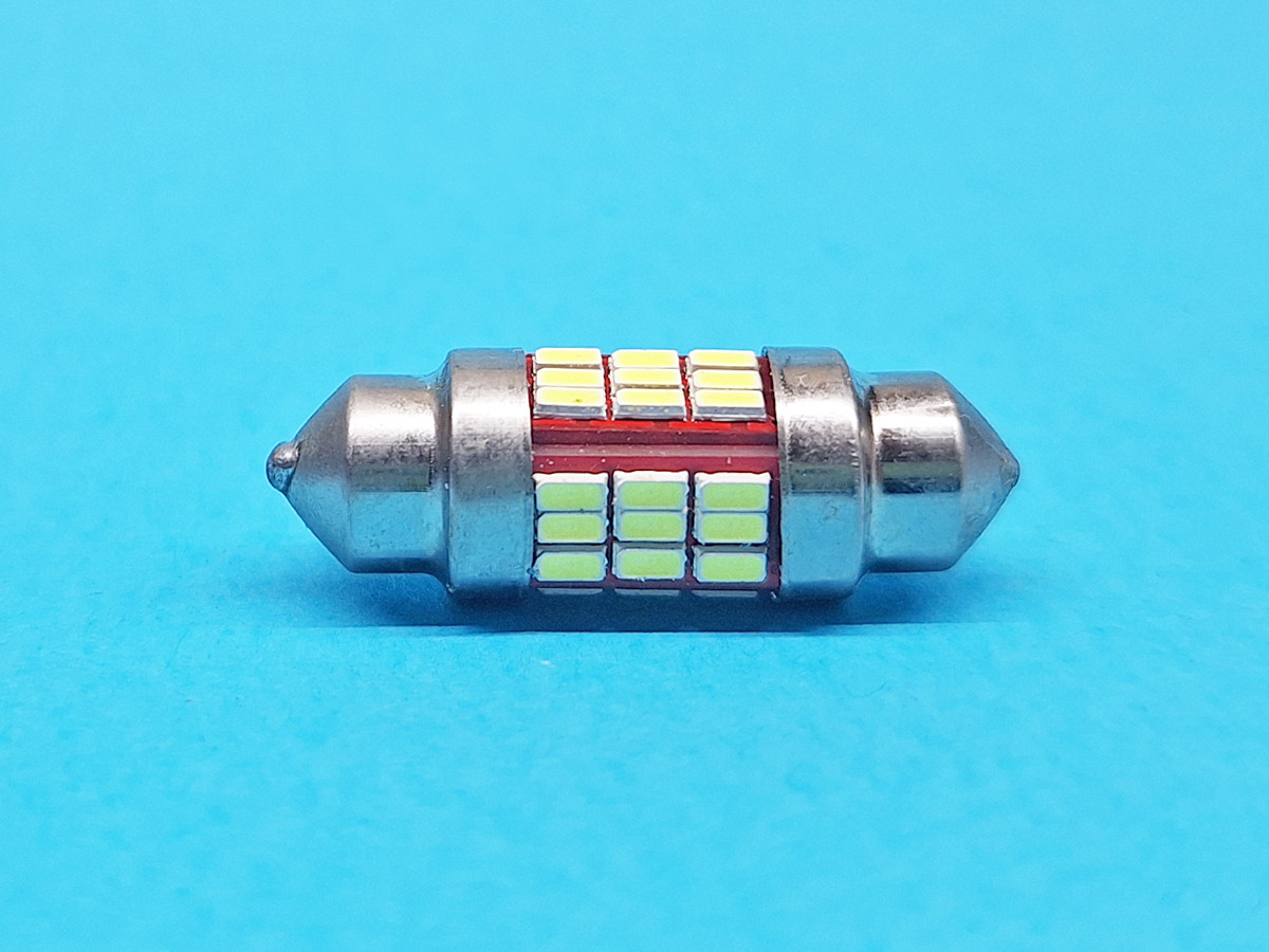 Світлодіодна лампа T11 x 31mm SV8,5 36SMD 1030 12V WHITE
