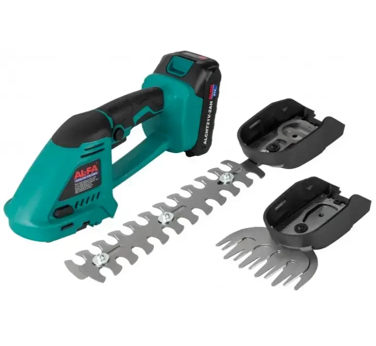Ножиці-кущоріз акумуляторний ALFA ALCHT21V-2AH (2 АКБ + зарядний пристрій), фото 1