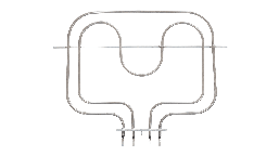 Тен для духовки, 385*310 мм, 1500+1000 Вт, Rainford, 1151120010,  Sanal