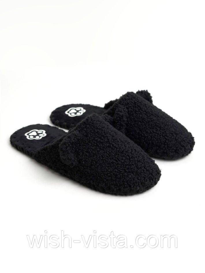 Хатні капці Family Story Teddy з вушками Чорний 36-37 (n0903-37f)