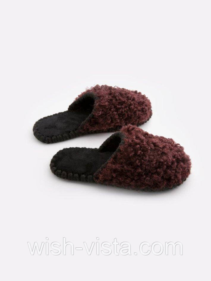 Хатні капці Family Story Кучерики Бордовий 38-39 (n0504-39f)