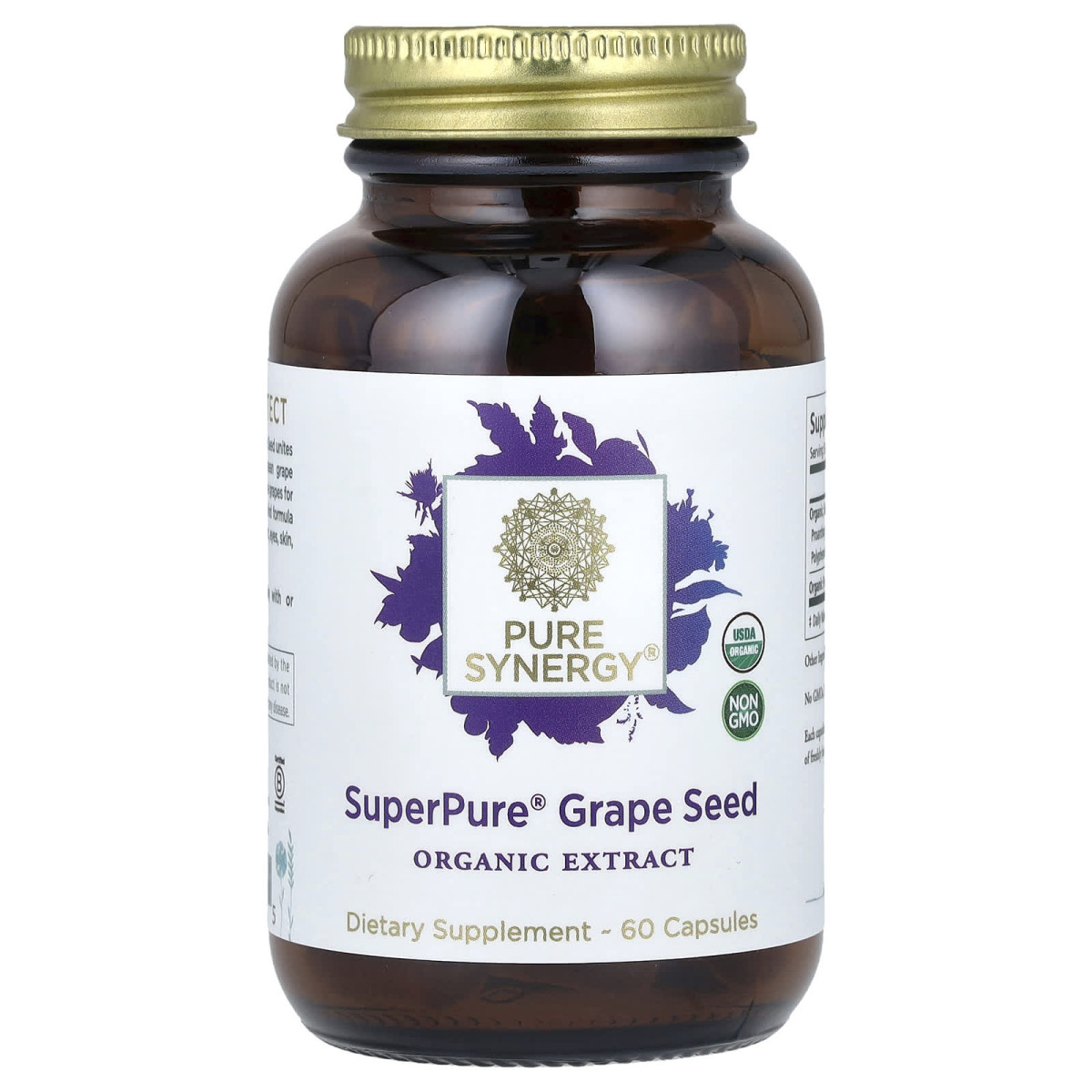 Екстракт виноградних кісточок The Synergy Company (Super Pure Grape Seed) 60 капсул