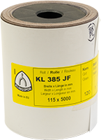 ШЛІФОВАЛЬНА ШКУРКА НА ТКАНЕВОЇ ОСНОВЇ, KL 385 JF В РУЛОНІ, фото 1