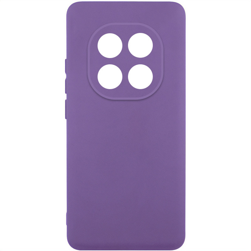 Чохол GETMAN Liquid Silk Full Camera для Xiaomi Redmi Note 14 Pro 5G | TPU + Мікрофібра Фіолетовий / Amethyst