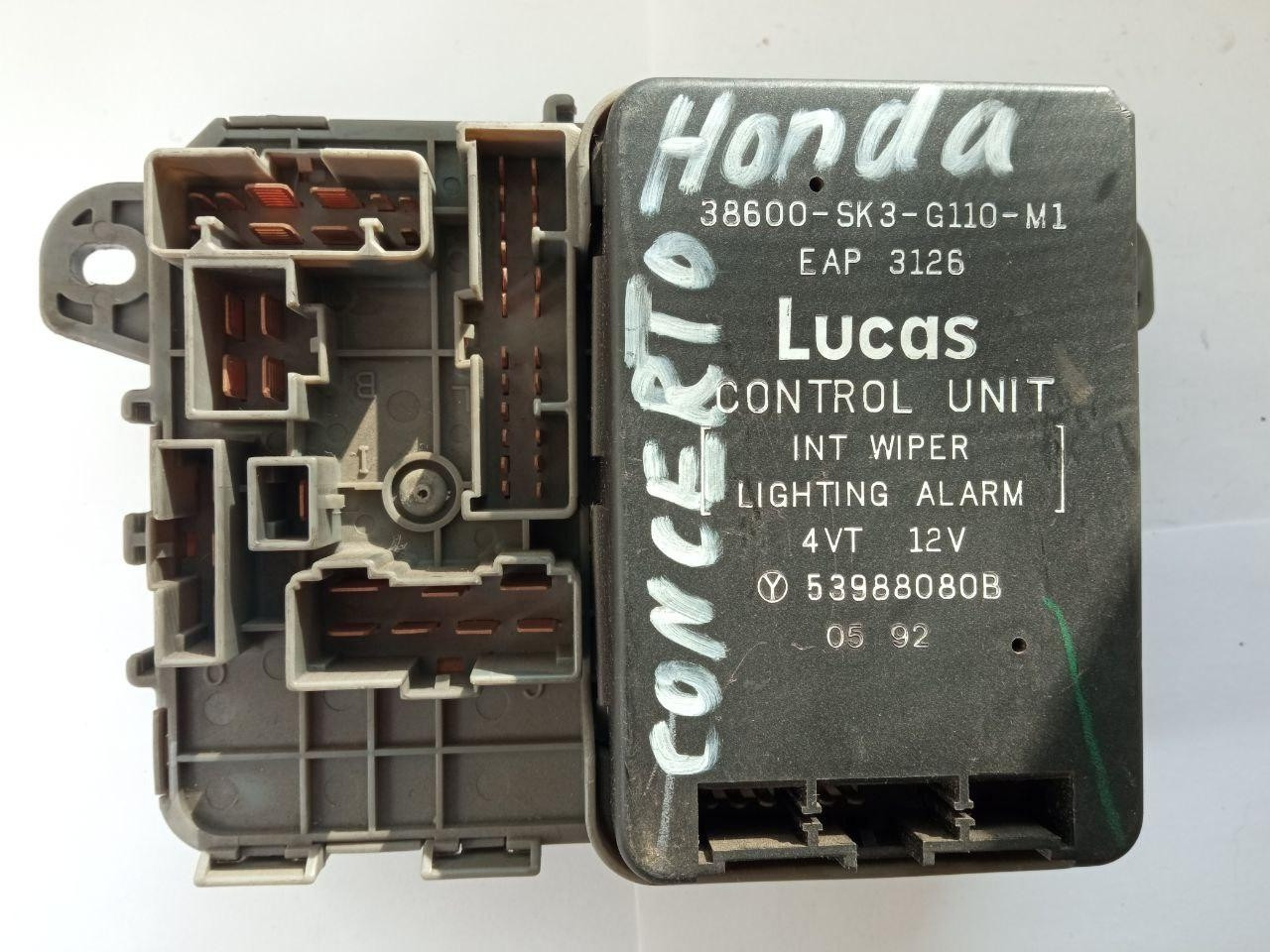 Електронний блок запобіжників Honda Concerto Lucas YOE 10070 / 133240031092 / 38600-SK3-G110-M1 / 38600SK3G110M1 / 53988080B, фото 1