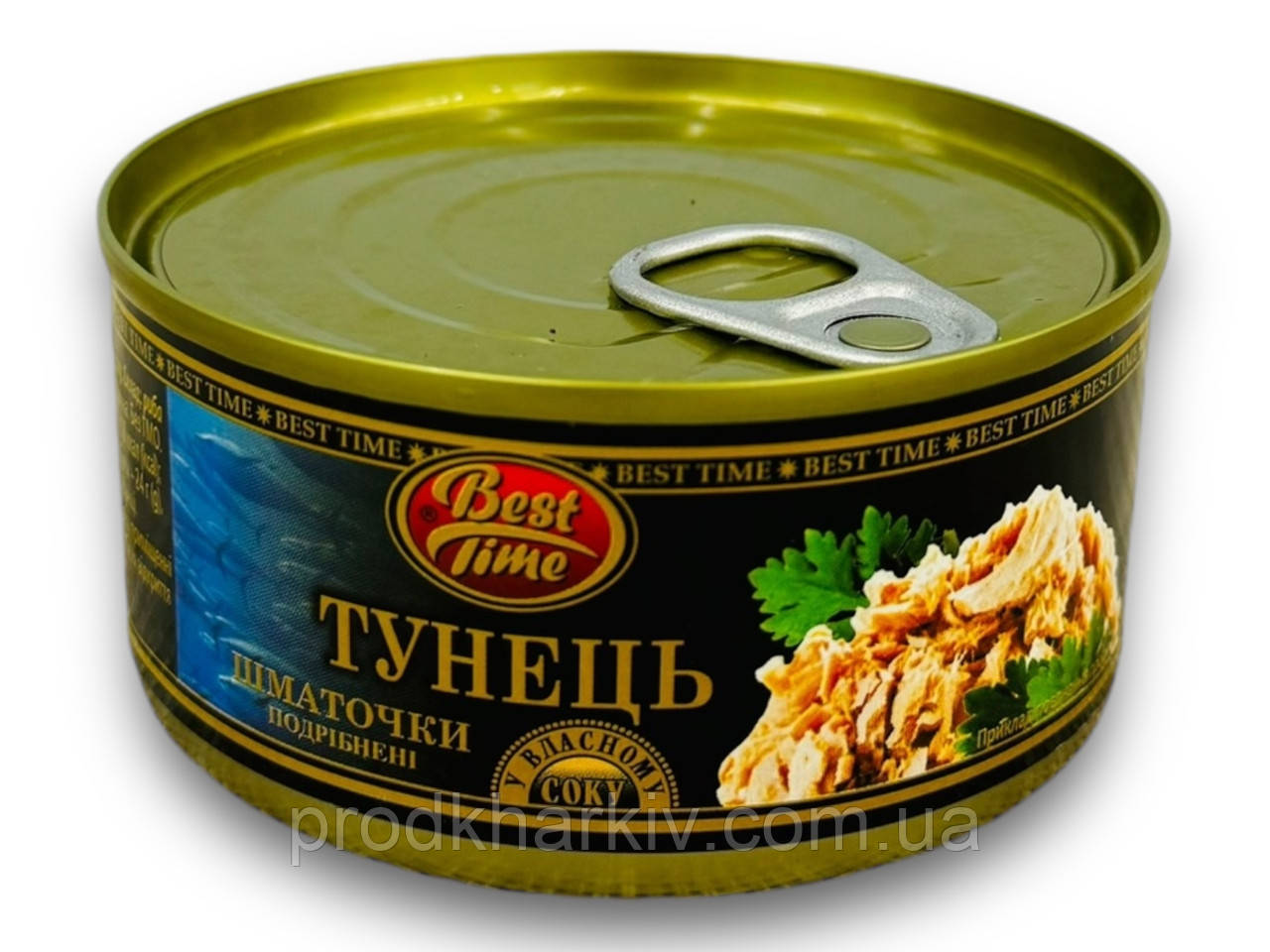 Тунець салатний у власному соку Best time 185 грамів