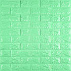 3D панель самоклеюча 700х770х7мм цегла М'ятний (012-7) SW-00000050
