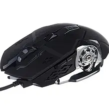 Ігрова миша GAMING MOUSE X6 з 6 режимами dpi, USB, LED підсвічування, 2400 dpi, чорна