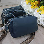 Стильна жіноча сумочка з натуральної шкіри крос боди, фото 2