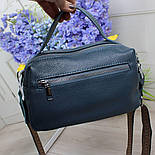 Стильна жіноча сумочка з натуральної шкіри крос боди, фото 4