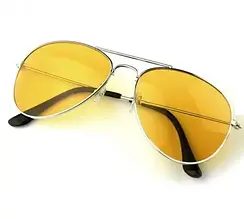 Окуляри нічного бачення для водіїв Night View Glasses з антивідблисками та жовтими лінзами