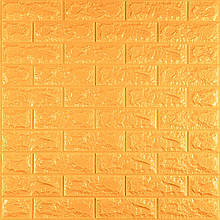 3D панель самоклеюча 700х770х7мм цегла Золотий (011-7) SW-00000052