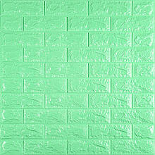 3D панель самоклеюча 700х770х7мм цегла М'ятний (012-7) SW-00000050