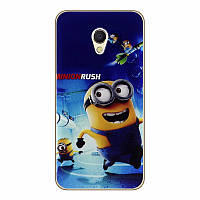 Силиконовый чехол для Meizu M3e с картинкой minion rush