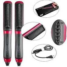 Гребінець-випрямляч FAST HAIR STRAIGHTENER ASL-908 з турмаліновим покриттям та 6 режимами нагріву