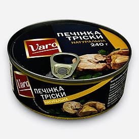 Печінка тріски натуральна Варо 240 грамів