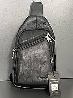 Чоловіча шкіряна сумка-слінг від фірми Polo (оптом/розниця)