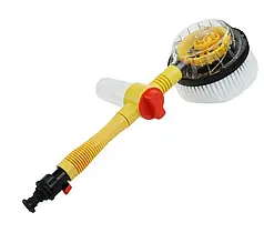 Обертаюча щітка-насадка Water Blast Cleaner для шланга, з резервуаром для миючого засобу
