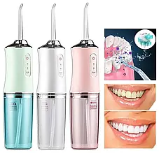 Іригатор Oral Irrigator 3 режими, 2 насадки, пульсуючий тиск до 2000 хв-1, водонепроникність IPX7