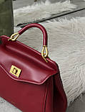 Жіноча сумка JW PEI червоний класичний Lucia Classic Top Handbag, фото 4