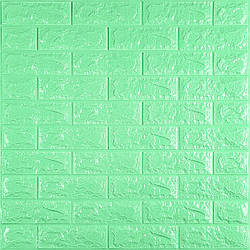 3D панель самоклеюча 700х770х7мм цегла М'ятний (012-7) SW-00000050
