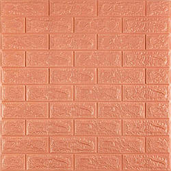 3D панель самоклеюча 700x700x7мм цегла Пудра SW-00001800