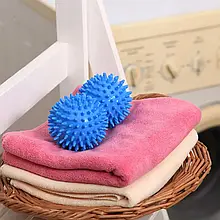 Кульки Dryer Balls для прання білизни Блакитні 2 шт, зменшення зминання та економія порошку