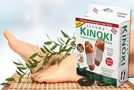 Детокс-пластирі для ніг Kinoki з натуральними інгредієнтами для виведення токсинів з організму