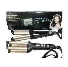 Потрійна плойка Babyliss GBR, три стволи, титаново-турмалінове покриття, 5 режимів температури