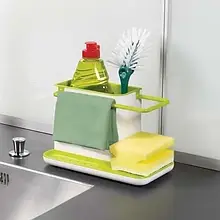 Універсальний органайзер на раковину 3 в 1 DAILY USE для щіток, губок, миючих засобів, рушників