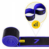 Еспандер з петлями для розтяжки 4FIZJO 90 см Black/Blue (P-5907739313775), фото 3