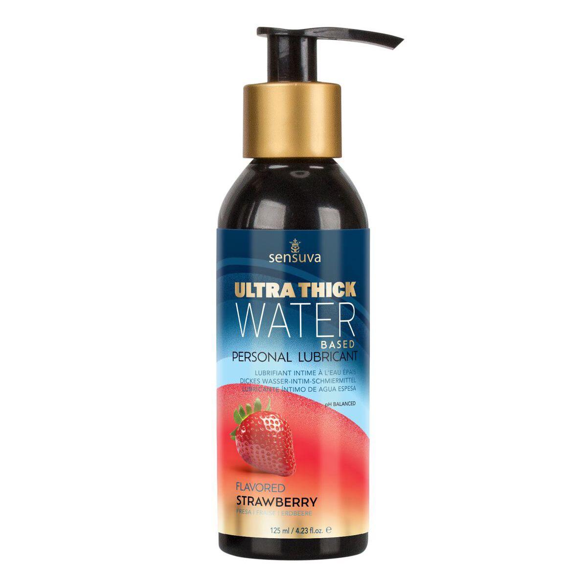 Лубрикант на водній основі Sensuva - Ultra–Thick Water-Based Strawberry (125 мл)