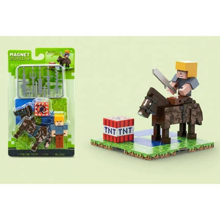 Конструктор MY WORLD МАГНІТНИЙ T9945 на планшетці 10.5*17.5см, фото 1