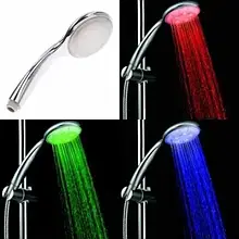 Світлодіодна душова насадка LED SHOWER, підсвічування 3 кольори, без батарейок, управління температурою