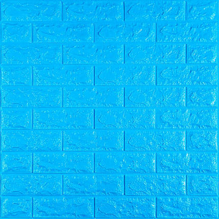 3D панель самоклеюча цегла Синій 700х770х7мм (003-7) SW-00000060, фото 1
