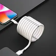 Вічний магнітний кабель для заряджання micro USB 1м, швидка зарядка, нейлонова оплетка